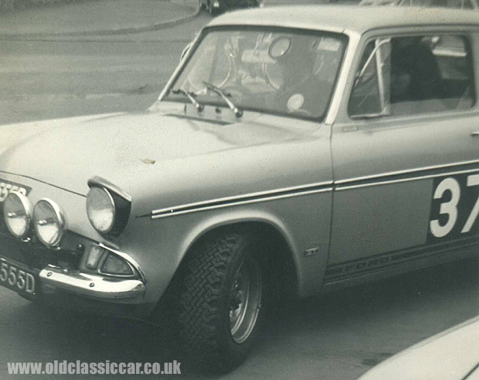 Another Ford 105E ready to take part in a rally