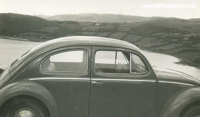 The Beetle parked up in Ireland