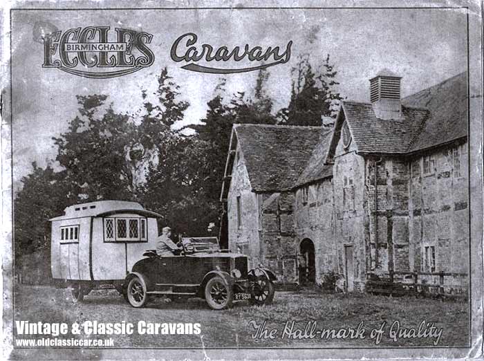 Cover of the Eccles caravan catalogue from the 1920s