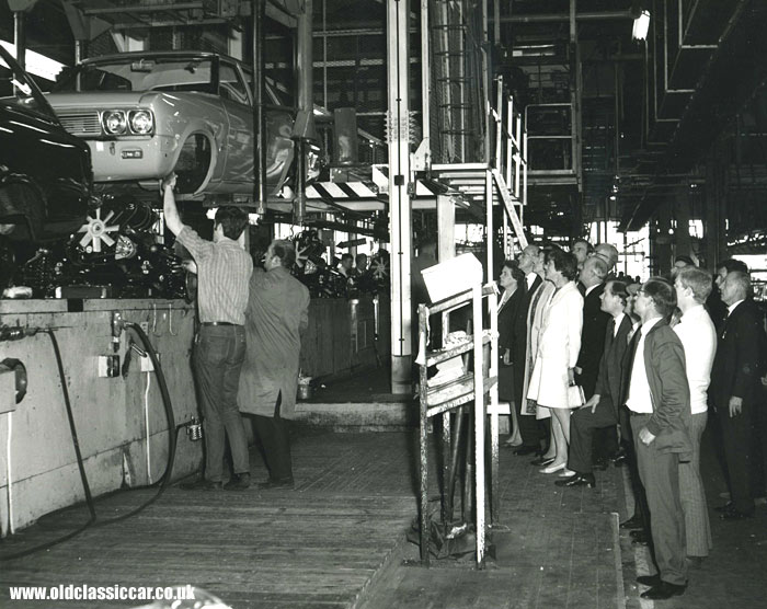 Vauxhall Victors on the production line