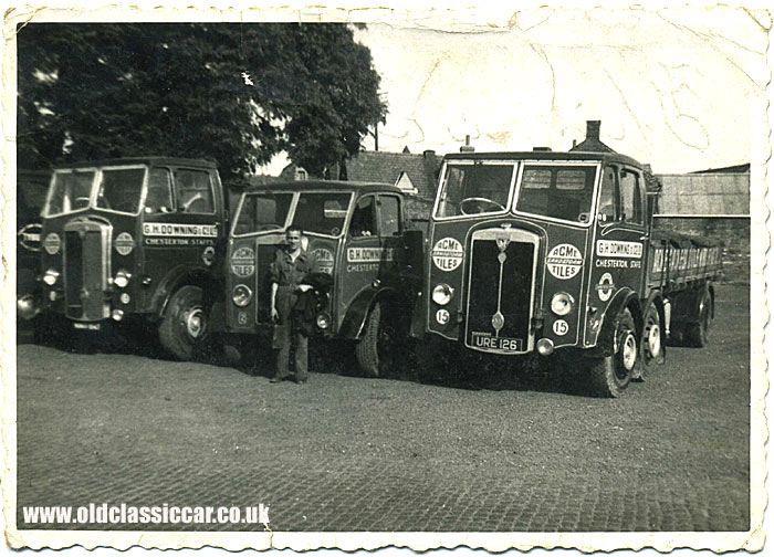 Two Maudslay lorries used to deliver ACME tiles