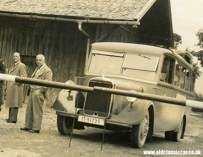 A Mercedes motorbus from the 1930s