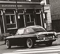 MGB Roadster in 60s London