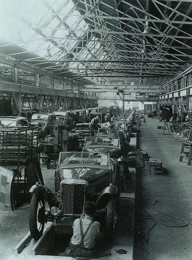 MG cars being built