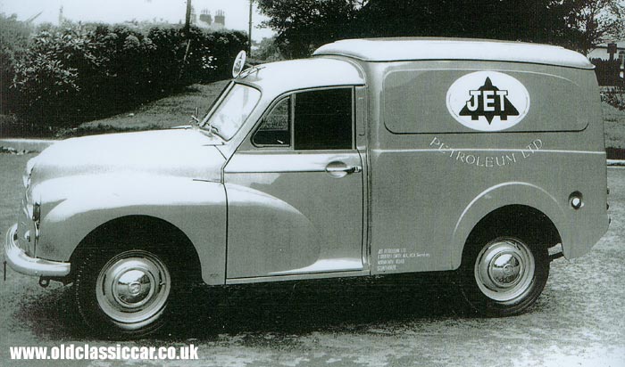 Side view of the Morris Minor van