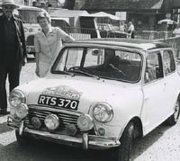 Morris Mini Cooper rally car