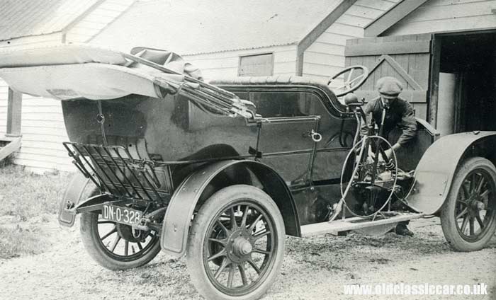 A 1909 Napier car seen in New Zealand