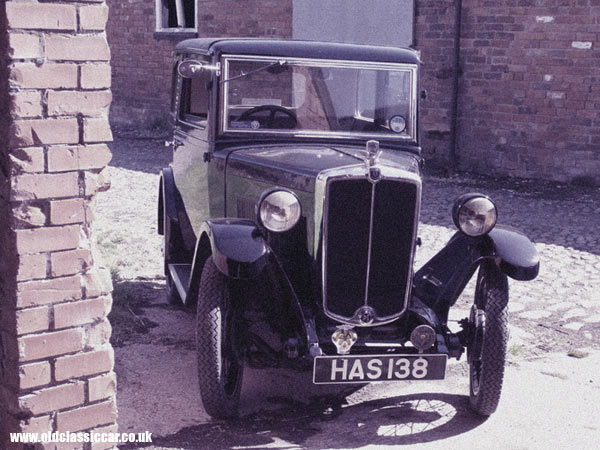Modified photograph of a Morris car