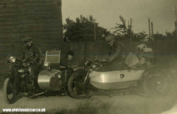 Two 1920s sidecars
