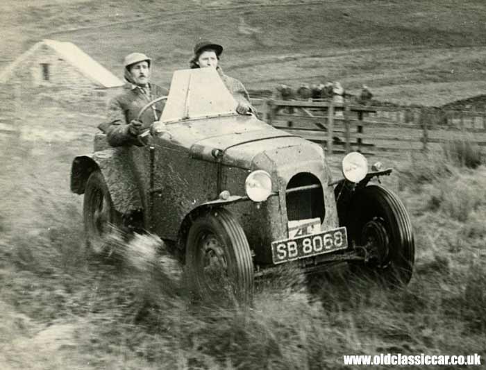 Ford/Austin trials car in action