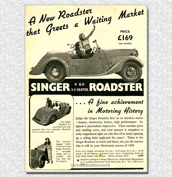1939 Singer 9 Roadster